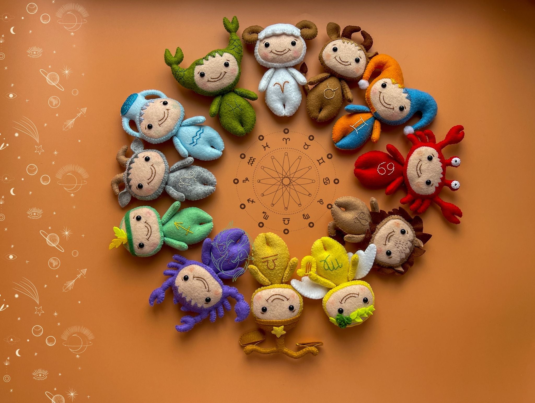 Zodiac Sign gifts - WoollyFox